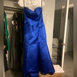 Royal blue corset ball gown